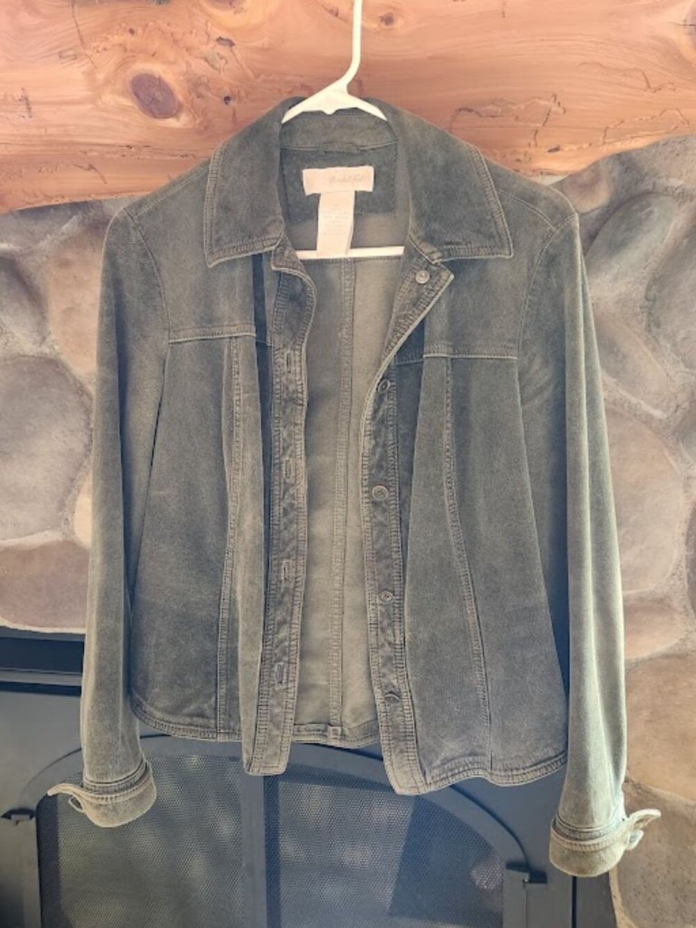Marshall Field's Genuine Leather Jacket - Green - Size Small!